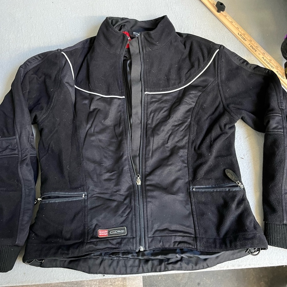 COPY - Women Jacket Coat Nitro Racing Size M Black Zip Pockets